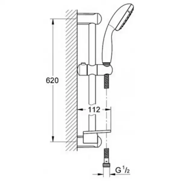 Grohe Eurosmart Комплект смесителей для ванны, хром (123238S)