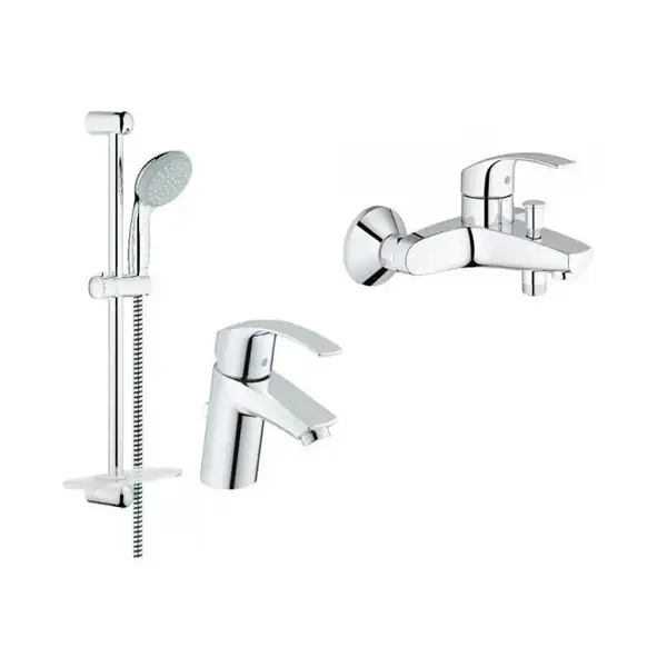 Grohe Eurosmart Комплект смесителей для ванны, хром (123238S)