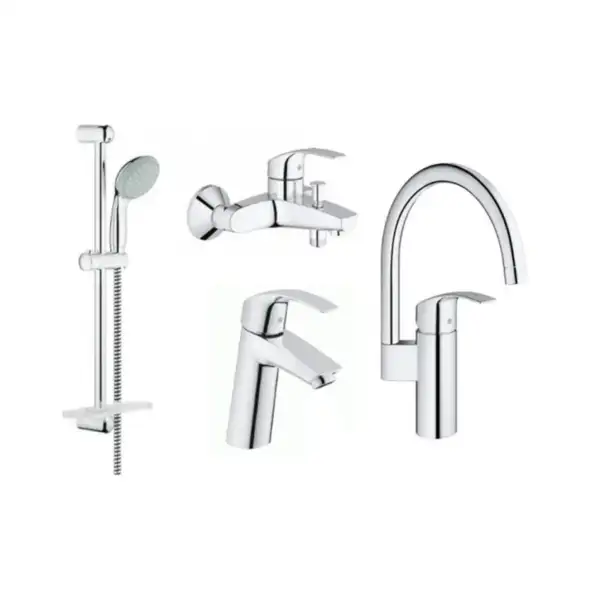 GROHE Набiр змiшувачiв EUROSMART 4 в 1, для ванни та кухні  (123248mk) (123248MK) фото 1 Aquada.com.ua