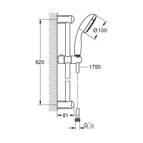 Набір змішувачів Grohe Eurosmart (124458)