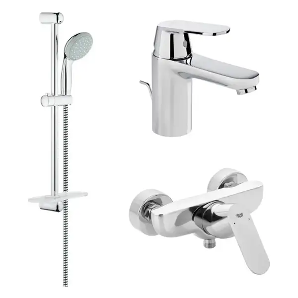 GROHE Набiр змiшувачiв Eurosmart Cosmopolitan 3 в 1, для душу (126114S) фото 1 Aquada.com.ua
