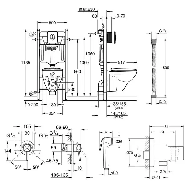 Большой набор для дома Grohe Mega Bundle 39117MB0