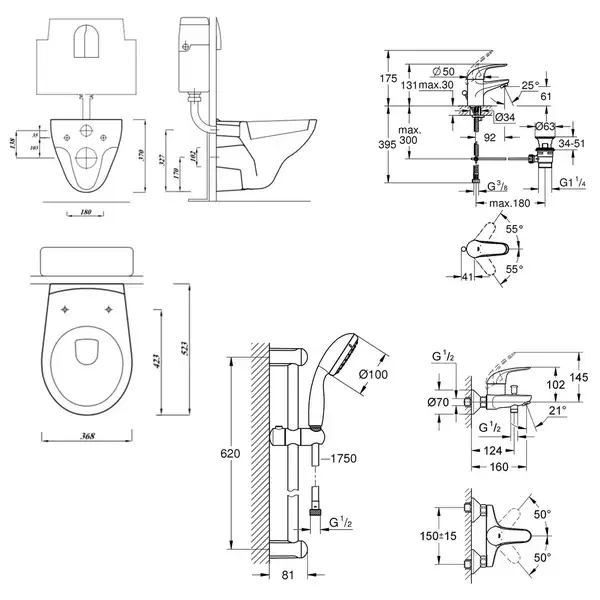 Большой набор для дома Grohe Mega Bundle 39400MB0