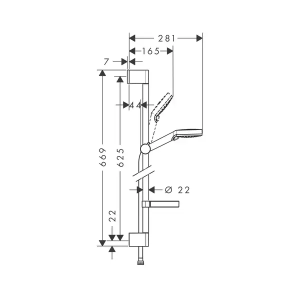 HANSGROHE Набор смесителей для душа, умывальник Logis Loop  70 (1052019) фото 2 Aquada.com.ua