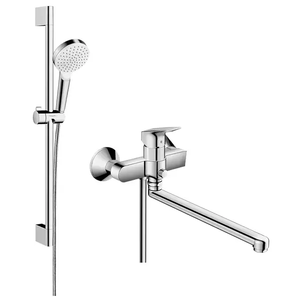 Набор смесителей для ванны 2-в-1 Hansgrohe Logis (цвет - хром) (20200003) фото 1 Aquada.com.ua