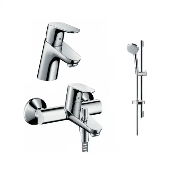 Набор смесителей для душа 3-в-1 Hansgrohe Focus (цвет - хром) (31794111) фото 1 Aquada.com.ua