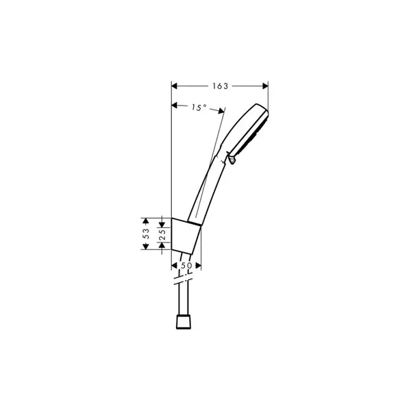 Набор смесителей для ванны 3-в-1 Hansgrohe Novus 70 (цвет - хром) (710242663) фото 4 Aquada.com.ua
