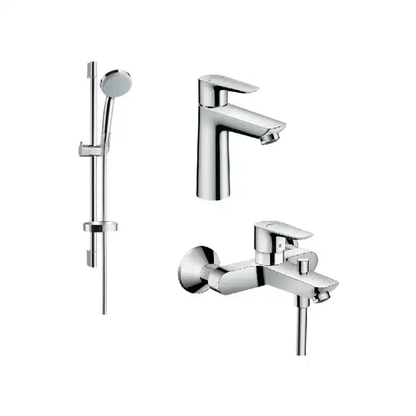 Набор смесителей для ванны 3-в-1 Hansgrohe Talis E (цвет - хром) (71742773) фото 1 Aquada.com.ua