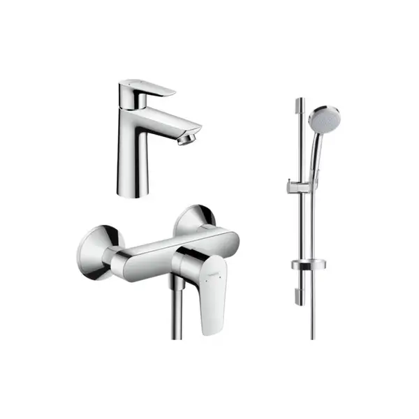 Набор смесителей для душа 3-в-1 Hansgrohe Talis E (цвет - хром) (71762773) фото 1 Aquada.com.ua