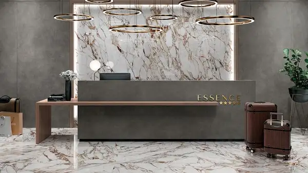 Керамогранит Mirage Cosmopolitan Arabescato Oro 120 х 278 см (9 мм) глянцевый (CP 03 LUC 120x278) фото 4 Aquada.com.ua