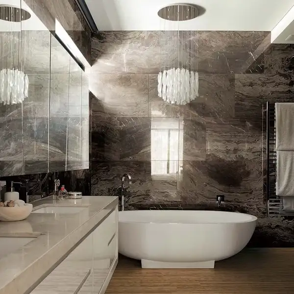 Керамогранит REX CERAMICHE REX MAGNUM I Marmi Marble Brown Lucido 160X320 (744345) фото 2 Aquada.com.ua