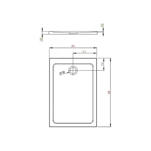 Душевой поддон Radaway Doros 1200х900 мм (SDRF1290-01) фото 3 Aquada.com.ua
