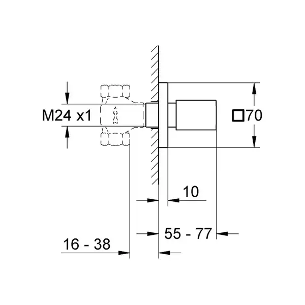 Grohe Накладна панель прихованої вентильні головки Eurocube (19910000)