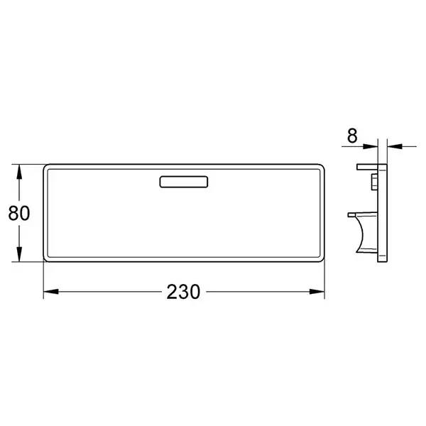 GROHE Полочка в ванную CONCETTO (18391001) фото 3 Aquada.com.ua