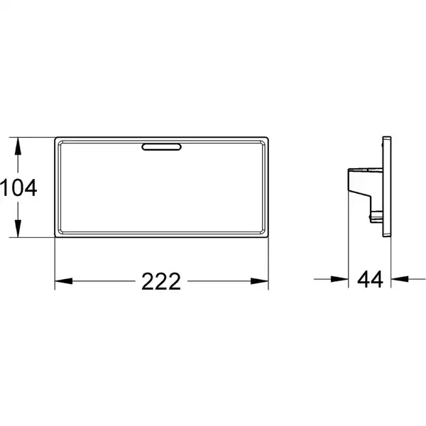 Полка для смесителя Grohe Grohtherm Cube 18700000 фото 1 Aquada.com.ua