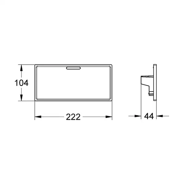 Поличка на термостат Grohe Grohtherm Cube (18700000)