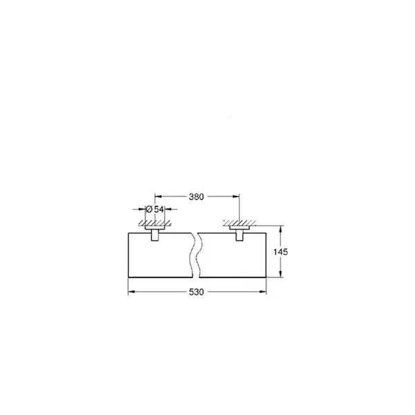 Полиця для ванної кімнати скляна Grohe Essentials New (40799001)