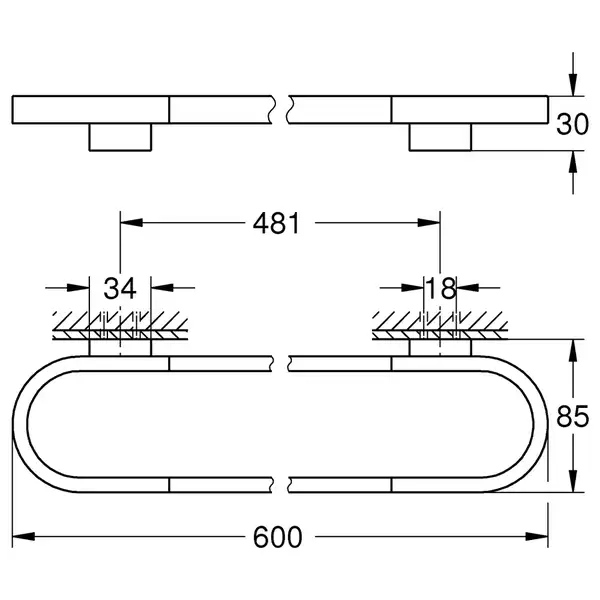 Тримач для рушників Grohe Selection (41056000)
