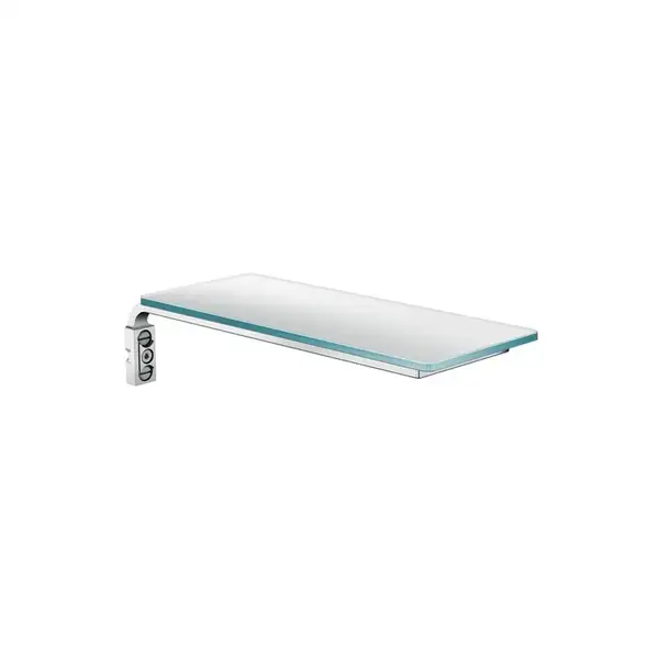 Полочка 200 мм Hansgrohe Crometta (цвет - хром/стело прозрачное) (26511000) фото 1 Aquada.com.ua