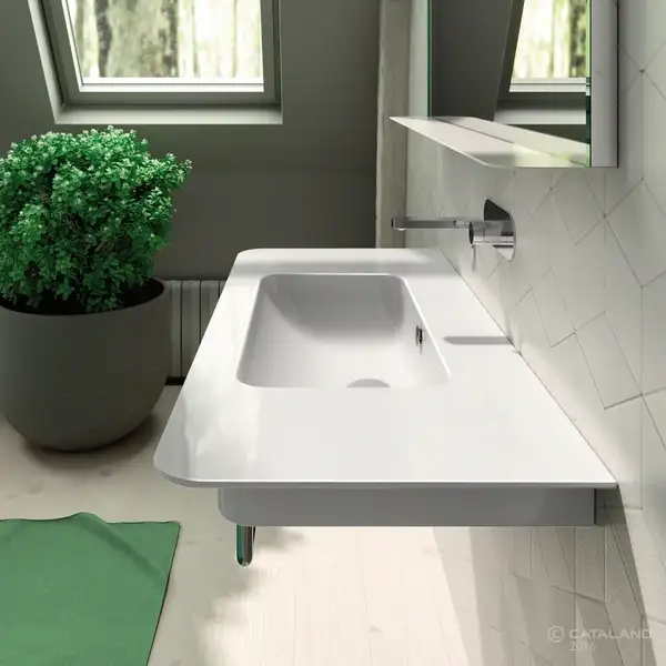 Раковина подвесная Catalano Green Up 1200 х 520 мм (1120GRUP00) фото 3 Aquada.com.ua