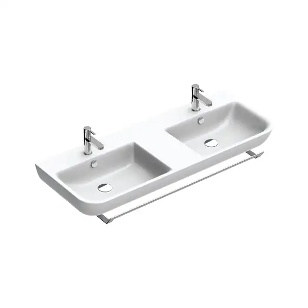 Раковина двойная Catalano Sfera 125 х 48 см (1125BSFD00) фото 1 Aquada.com.ua