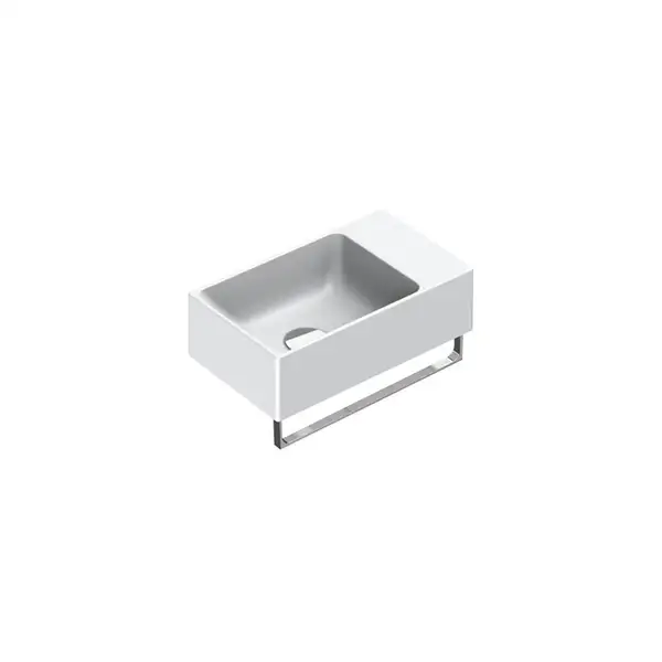 Маленькая (мини) раковина Catalano New Zero 40 х 23 см, satin white/белый матовый (14023VEBM) фото 1 Aquada.com.ua