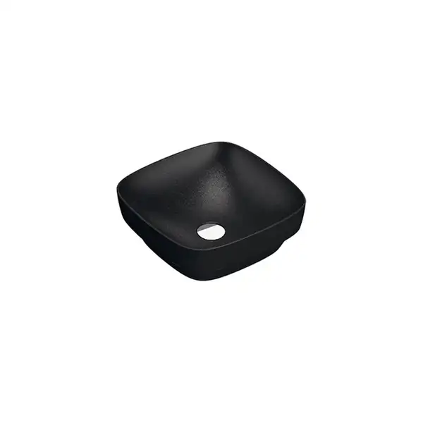 Раковина полувстраиваемая Catalano Green Lux / Colori 40 х 40 см, чёрный матовый (140AGRLXNS) фото 1 Aquada.com.ua