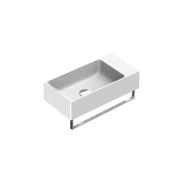 Маленькая (мини) раковина Catalano New Zero 50 х 25 см, satin white/белый матовый (15025VEBM) фото 1 Aquada.com.ua