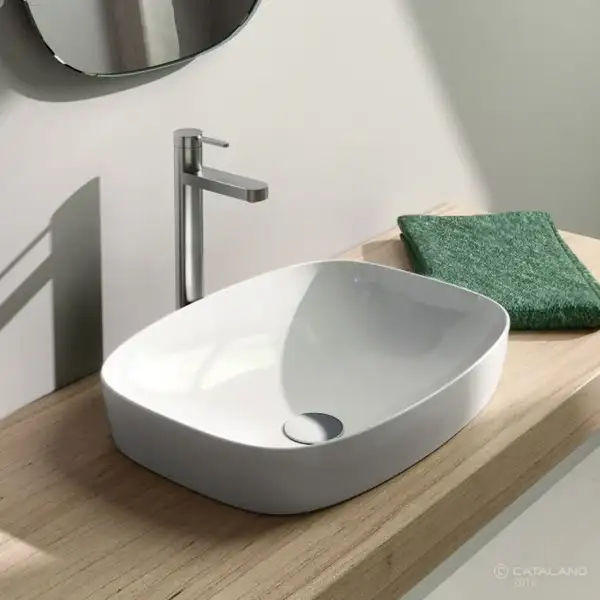 Раковина полувстраиваемая Catalano Green Lux 50 х 38 см (150AGRLX00) фото 2 Aquada.com.ua