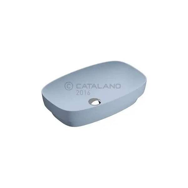 Раковина накладная на столешницу Catalano Green Lux / Colori 60 х 38 см, голубой матовый (160AGRLXAS) фото 1 Aquada.com.ua