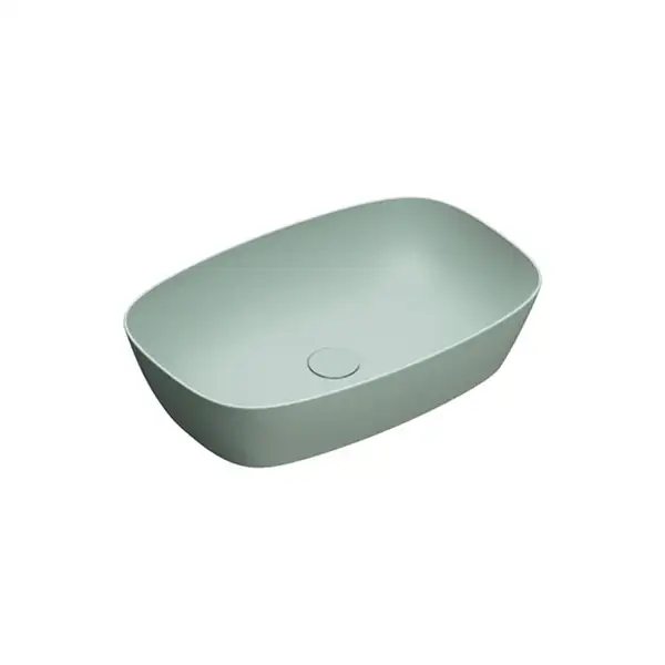 Раковина накладная на столешницу Catalano Green 60 х 40 см, зелёный матовый (160APGRLXVS) фото 1 Aquada.com.ua