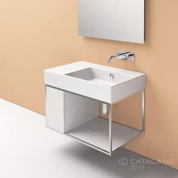 Раковина подвесная Catalano Premium Up 60 x 47 см (чаша cправа) (160DVPUP00) фото 2 Aquada.com.ua