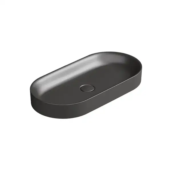 Раковина накладная на столешницу Catalano Horizon 75 х 35 см, Satin black (170AHZNS) фото 1 Aquada.com.ua