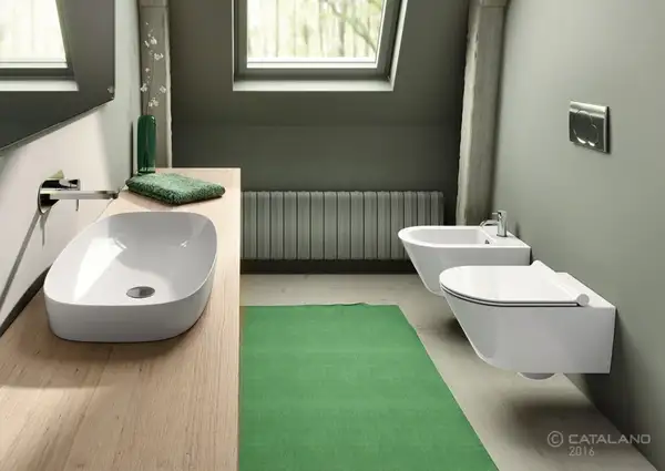 Раковина полувстраиваемая Catalano Green Lux 75 х 40 см (175AGRLX00) фото 2 Aquada.com.ua