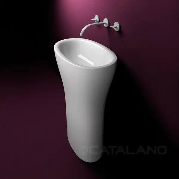 Раковина напольная Catalano Muse 60 х 37 см (1FRPMU00) фото 3 Aquada.com.ua