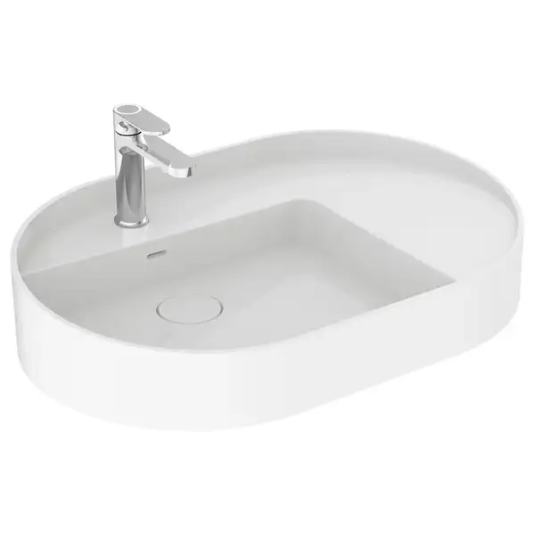 Раковина накладная на столешницу Devit Laguna 46 х 69,8 см (1010110) фото 1 Aquada.com.ua