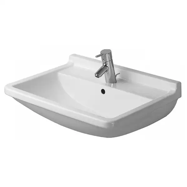 Раковина Duravit Starck 3 60х45 см (с 3 отв. под смеситель) (0300600030) фото 1 Aquada.com.ua