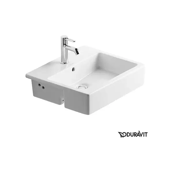 Раковина полувстраиваемая Duravit Vero 55 х 47 х 17 см (0314550000) фото 1 Aquada.com.ua