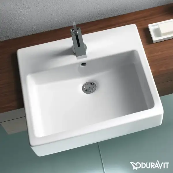 Раковина полувстраиваемая Duravit Vero 55 х 47 х 17 см (0314550000) фото 3 Aquada.com.ua