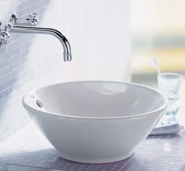 Раковина накладная на столешницу Duravit Bacino Ø 42 см (0325420000) фото 2 Aquada.com.ua