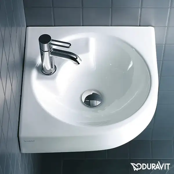 Угловой умывальник Duravit Architec, с 1 отверстием для смесителя (0448450000) фото 2 Aquada.com.ua