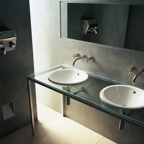Встраиваемая раковина Duravit Architec d=47 см, с переливом (0468470000) фото 2 Aquada.com.ua