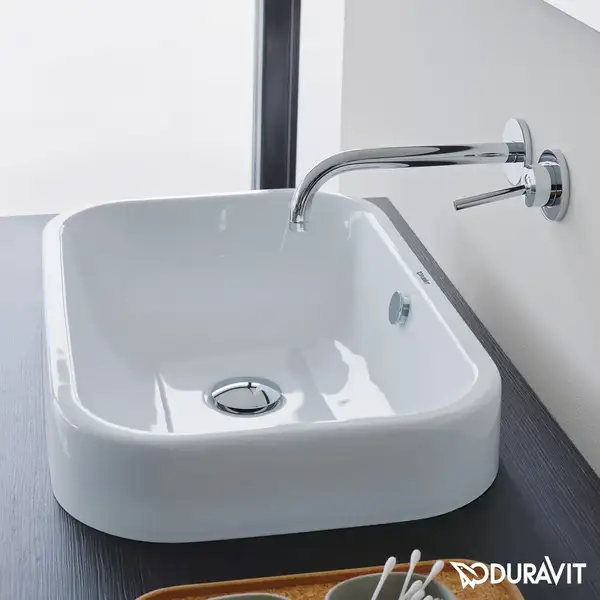 Раковина накладная на столешницу Duravit Happy D.2 60х40 см (2314600000) фото 2 Aquada.com.ua