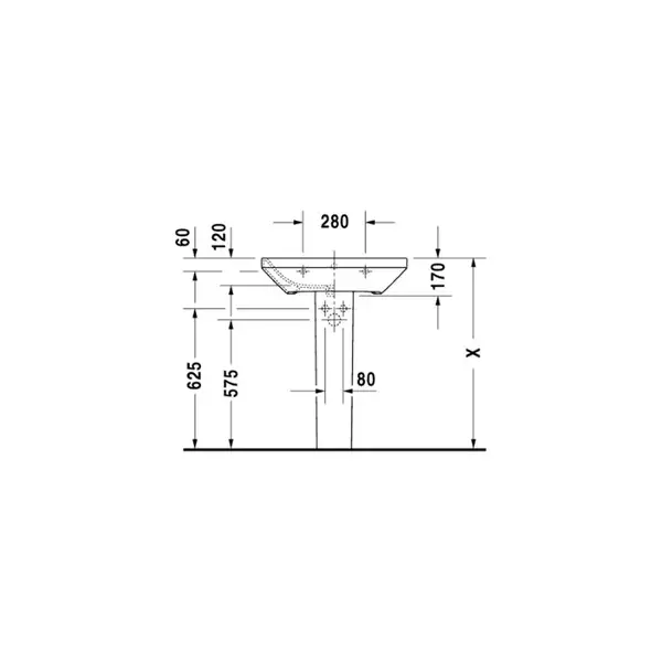 Раковина Duravit DuraStyle 65х44 см (2319650030) фото 6 Aquada.com.ua