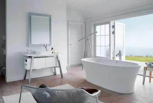 Раковина накладная на столешницу Duravit Cape Cod 46 х 46 см (2340460000) фото 3 Aquada.com.ua