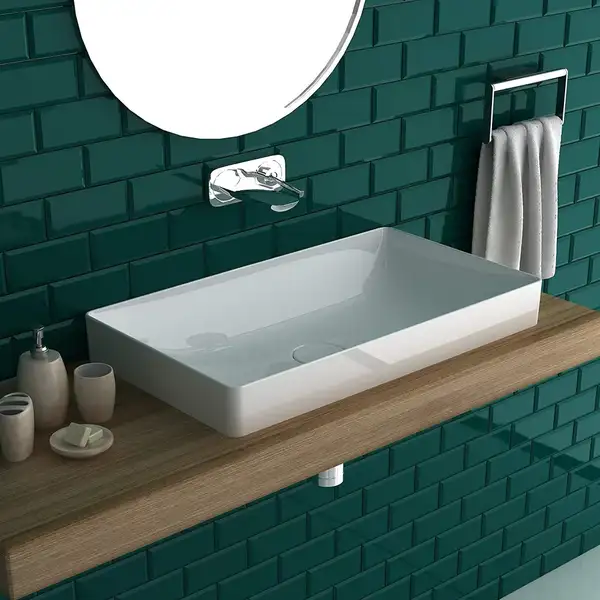 Раковина накладная на столешницу Duravit DuraSquare 60 х 34,5 см (2355600000) фото 4 Aquada.com.ua