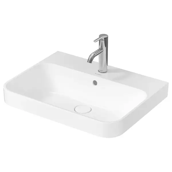 Раковина накладная на столешницу Duravit Happy D.2 Plus 60 х 46 см, белый глянцевый (2360600000) фото 1 Aquada.com.ua