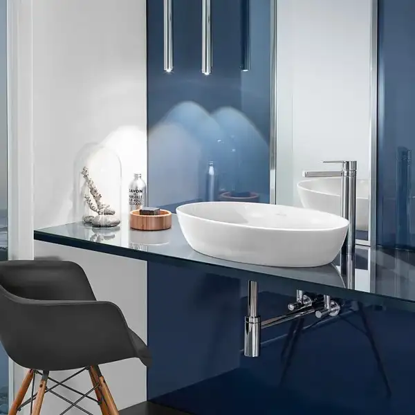 DURAVIT Раковина накладная на столешницу Villeroy & Boch Artis 61 х 41 см см, white alpin ceramicplus (419861R1) фото 3 Aquada.com.ua
