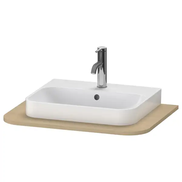 Консоль с 1 одним вырезом Duravit Happy D.2 Plus 65 х 48 см, дуб средиземноморский (HP031B07171) фото 1 Aquada.com.ua