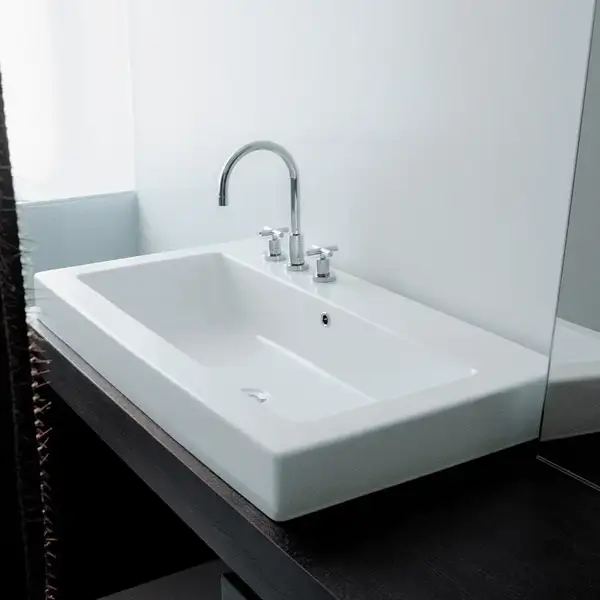 Раковина накладная на столешницу Flaminia Acquagrande 101 х 55 х h10 см (5051/INC) фото 1 Aquada.com.ua